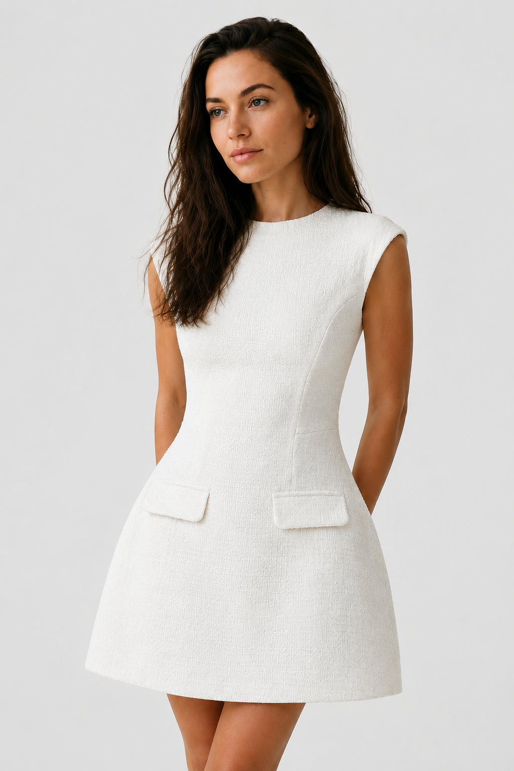 Blake Mini Dress - Ivory