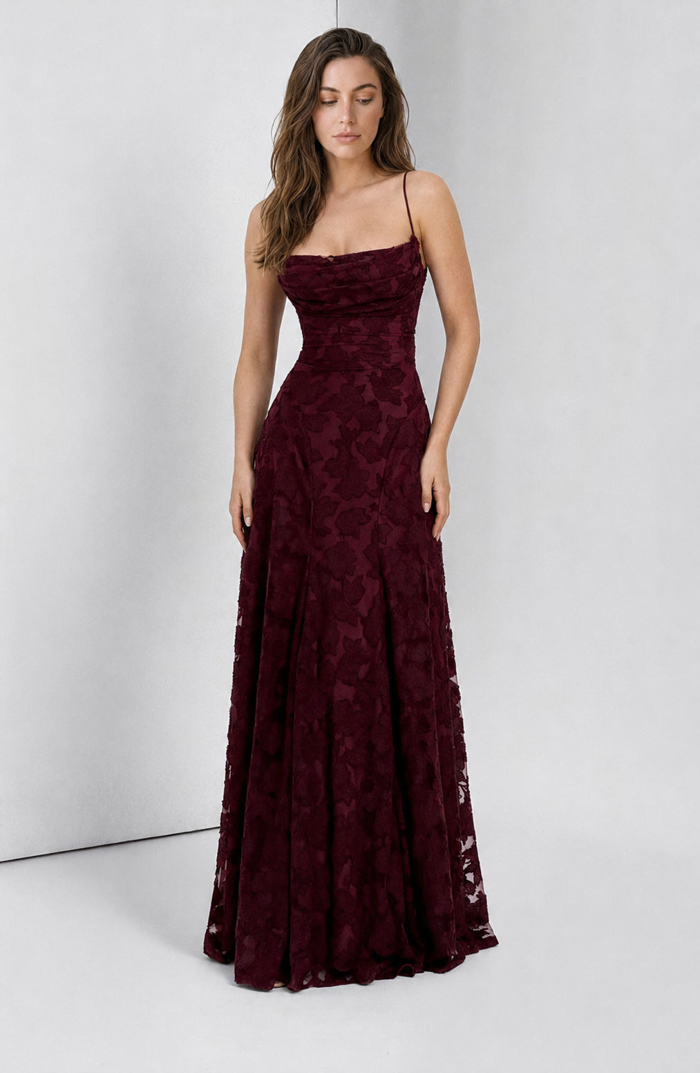 Francis Maxi Dress Cherry Lacquer