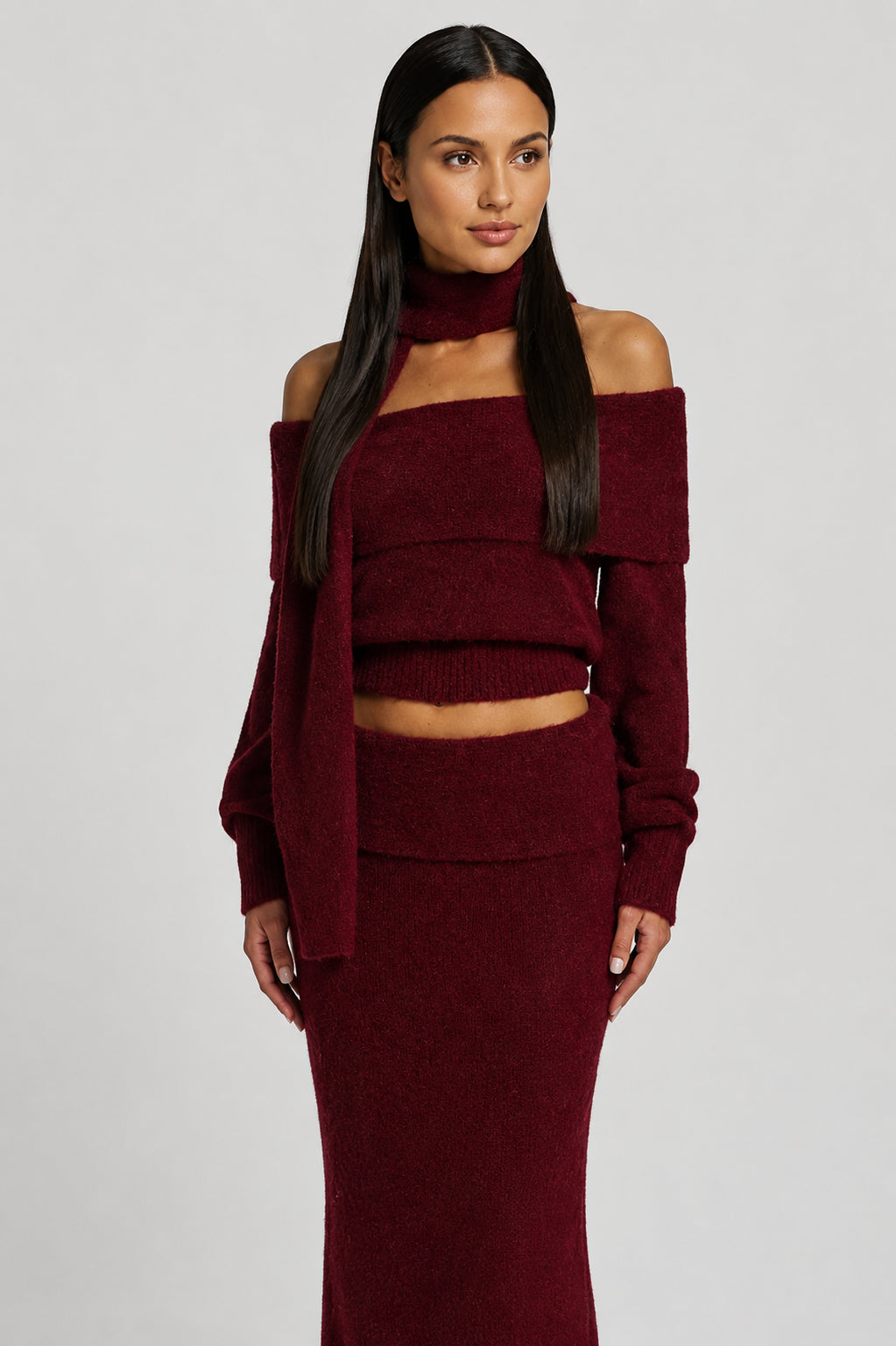 Sienna 2-Piece Set Burgundy