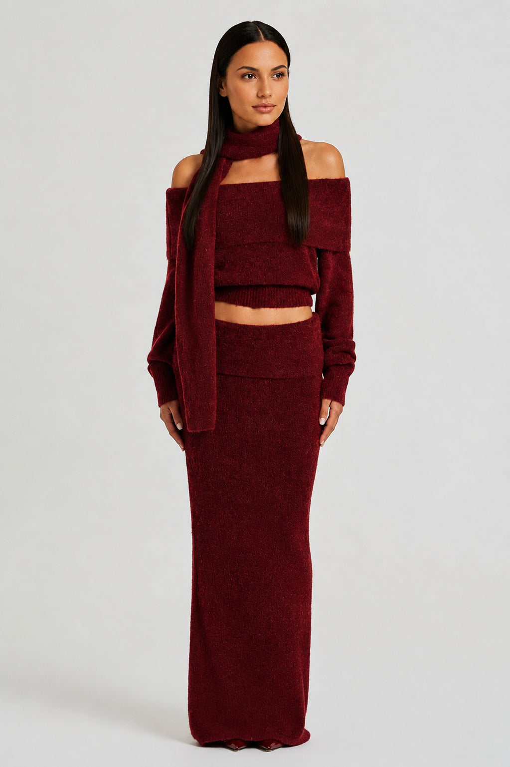 Sienna 2-Piece Set Burgundy