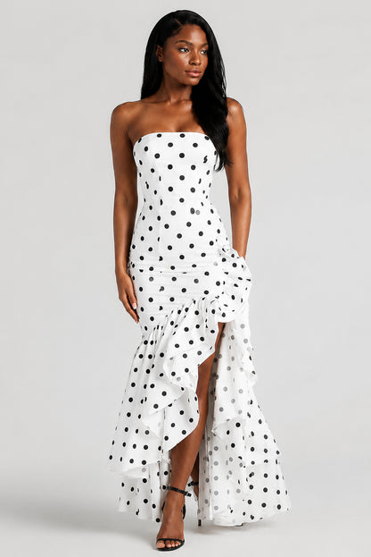 Calla Strapless Cotton Maxi Dress Black