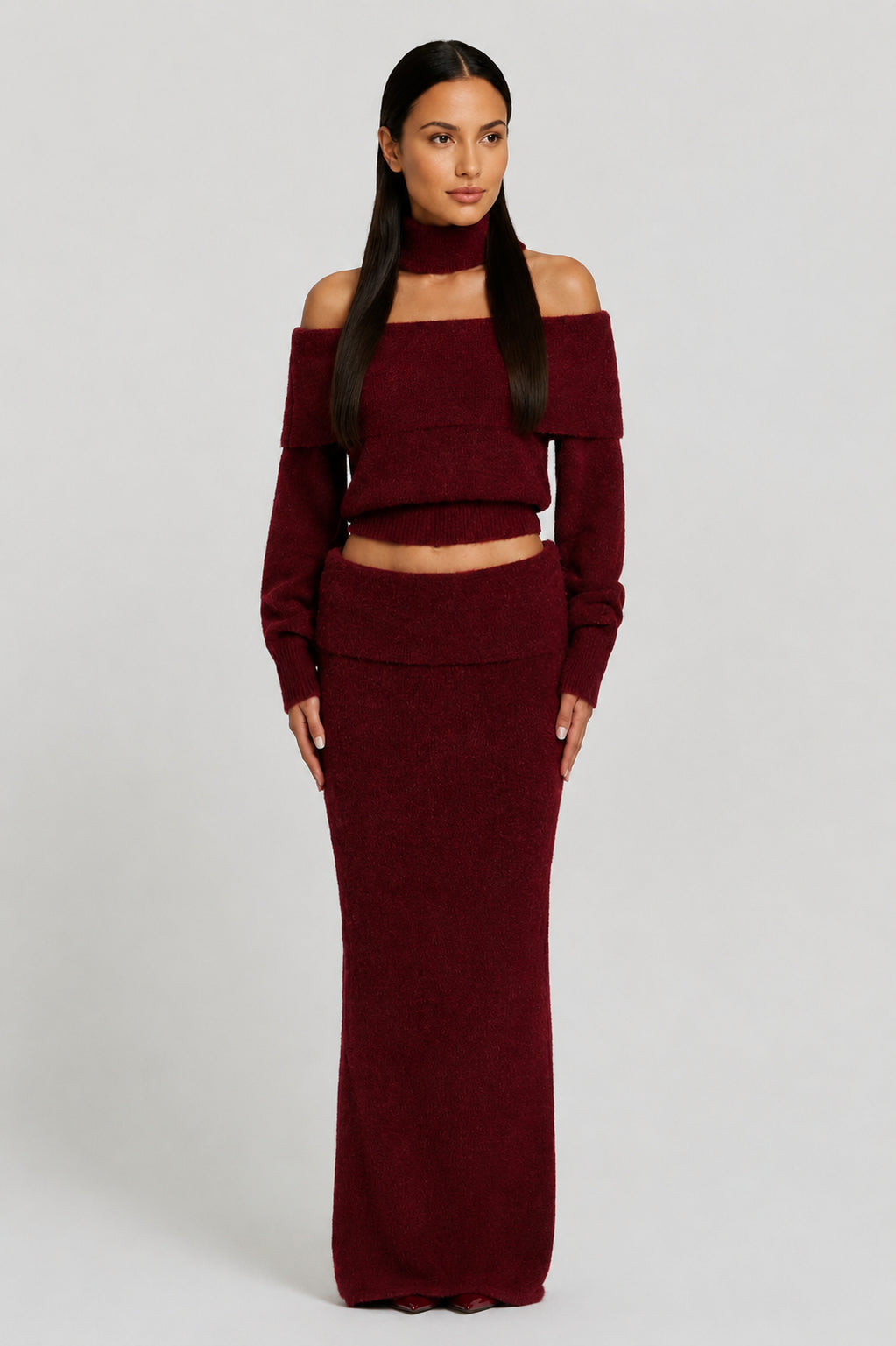 Sienna 2-Piece Set Burgundy