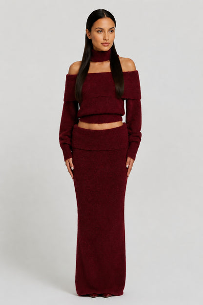 Sienna 2-Piece Set Burgundy