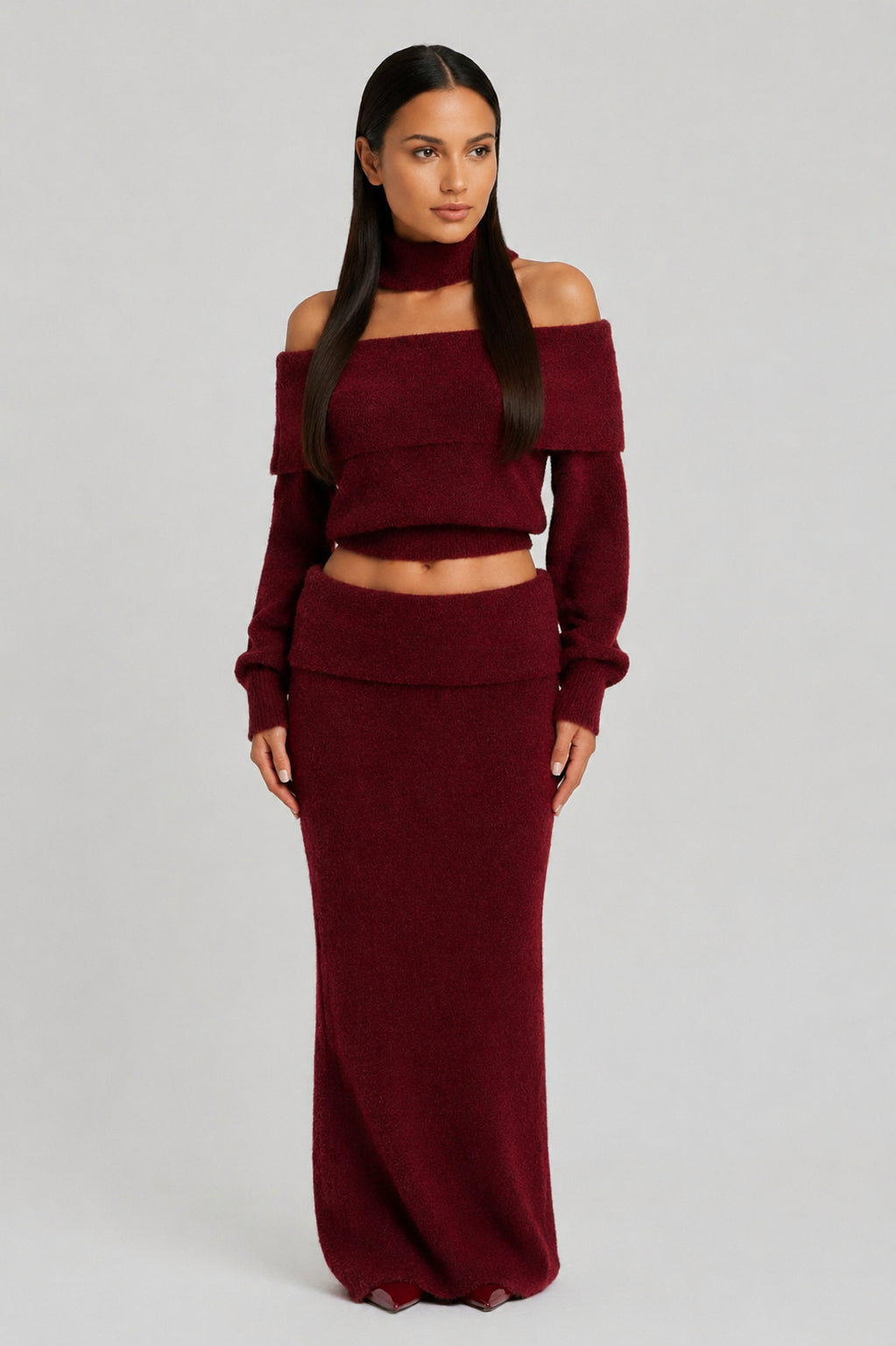 Sienna 2-Piece Set Burgundy