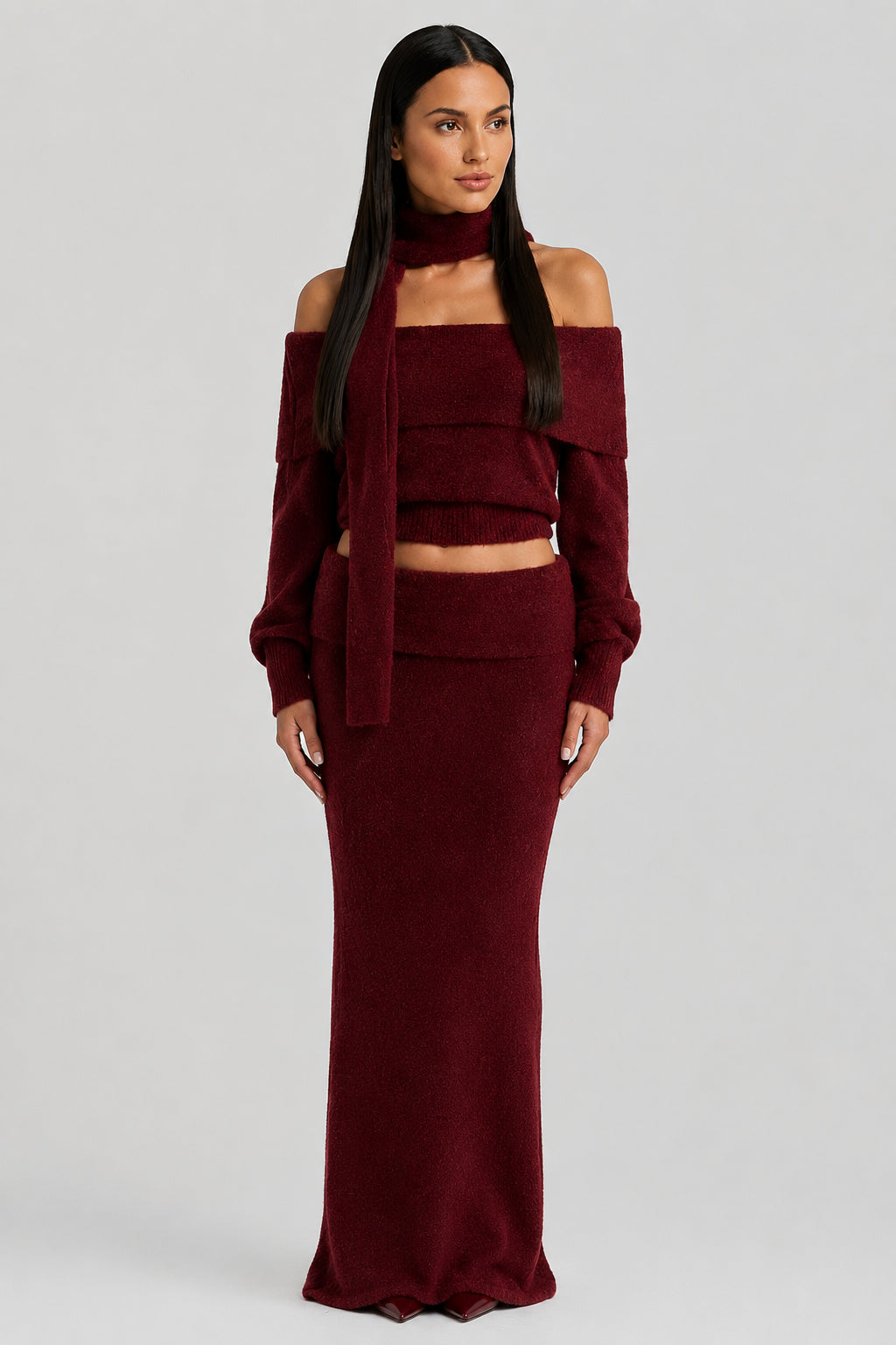 Sienna 2-Piece Set Burgundy