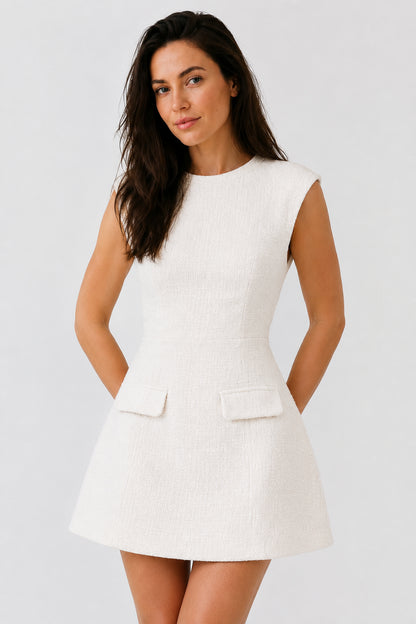 Blake Mini Dress - Ivory