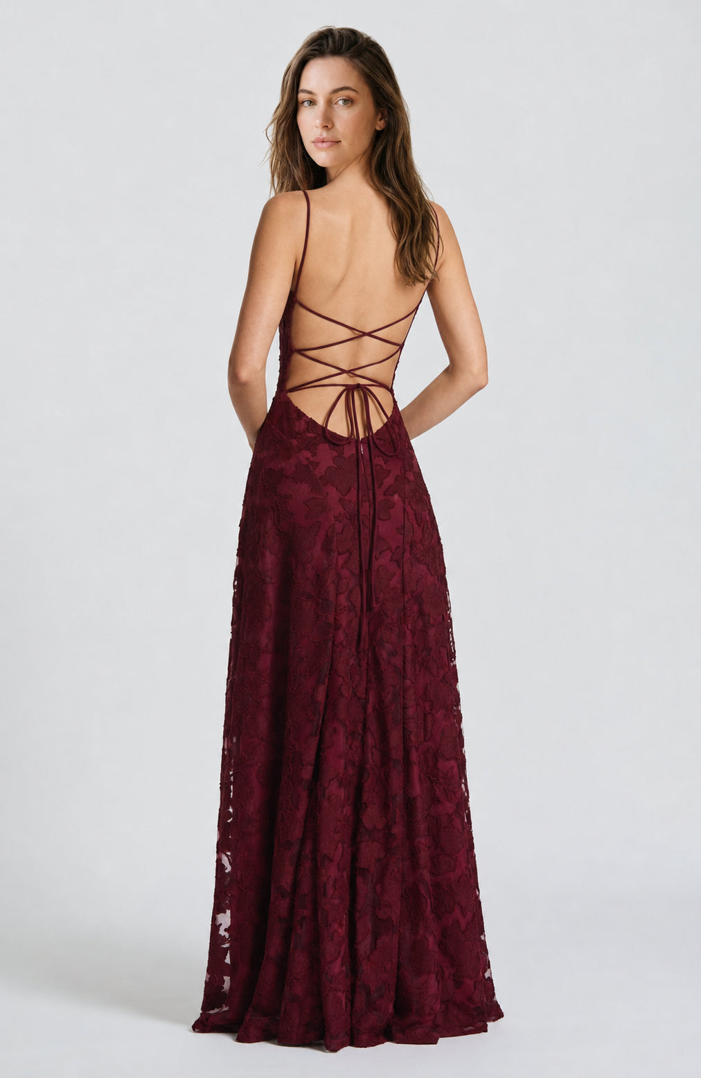 Francis Maxi Dress Cherry Lacquer