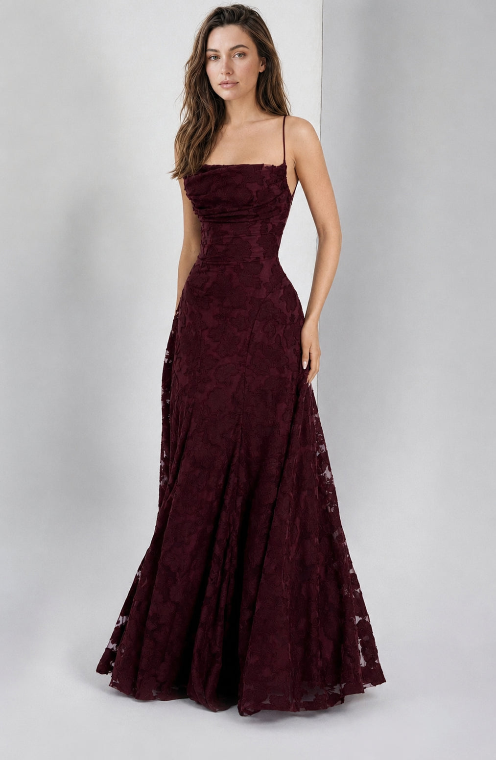 Francis Maxi Dress Cherry Lacquer
