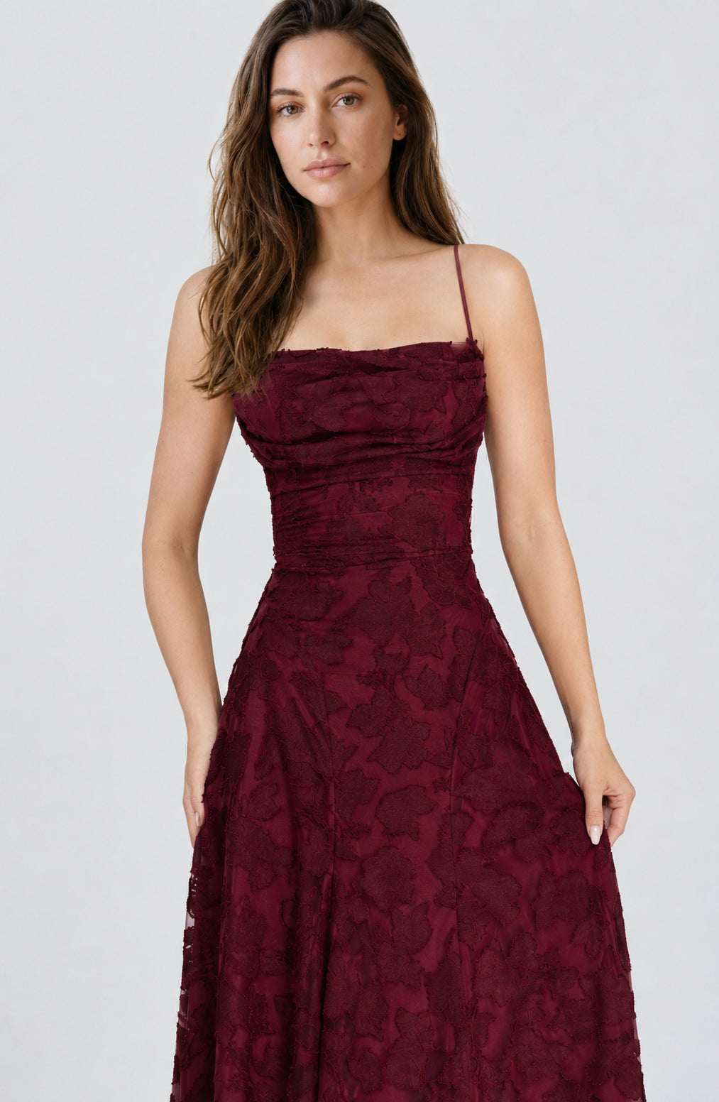Francis Maxi Dress Cherry Lacquer
