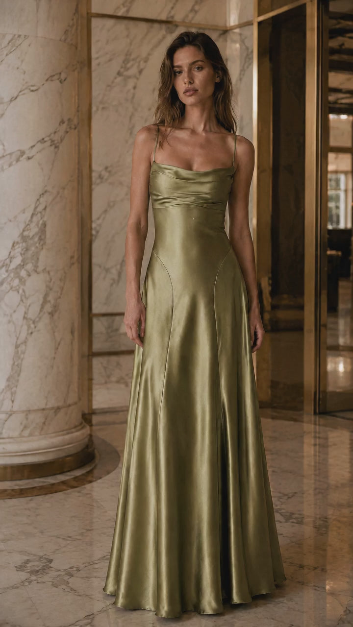 Chelsea Light Olive — marble lobby scene