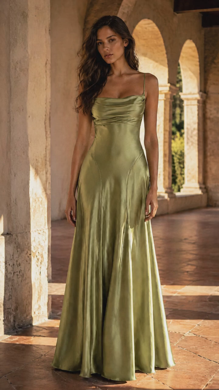 Chelsea Light Olive — sun-drenched corridor scene