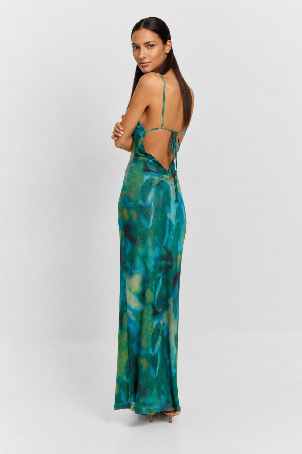 Vera Maxi Dress - Green Floral