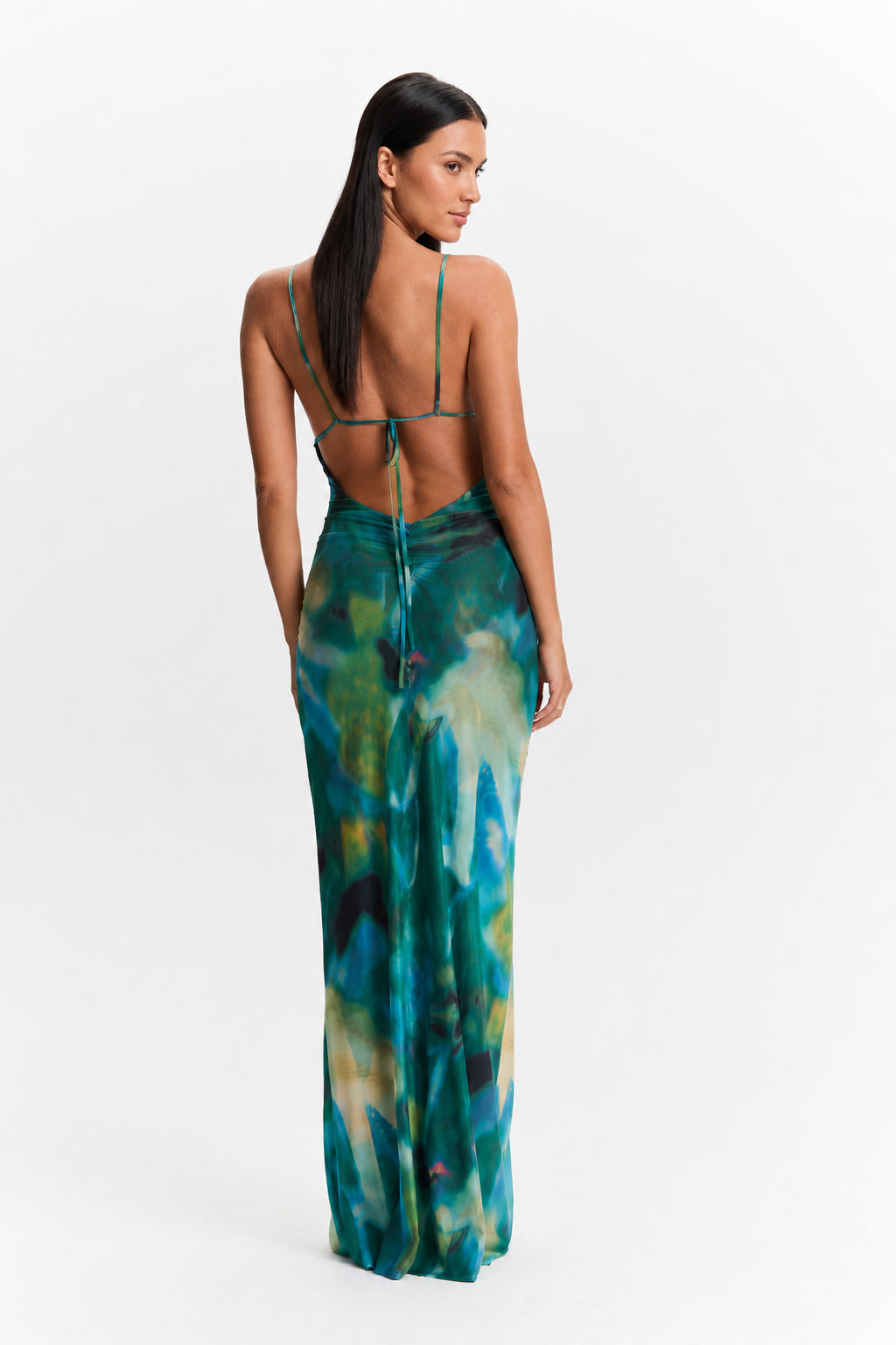 Vera Maxi Dress - Green Floral
